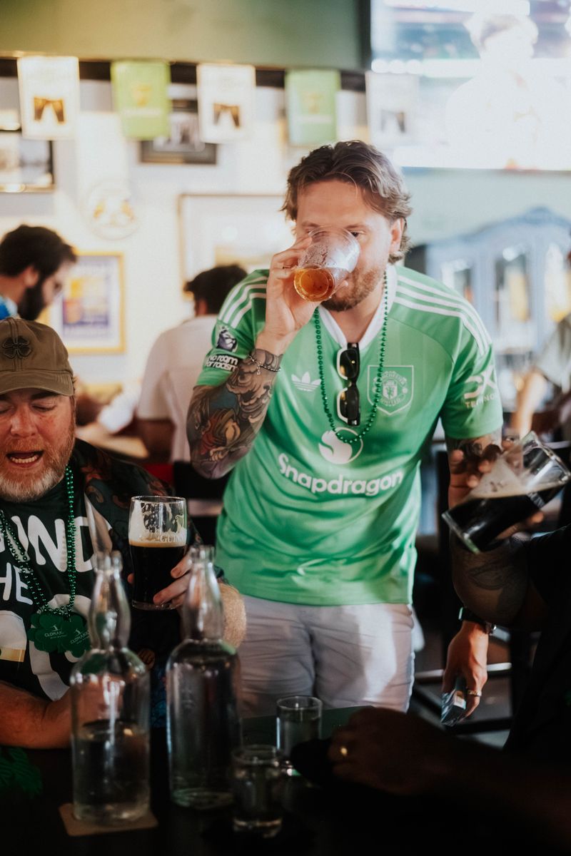 Guests celebrating at The Leinster St. Patrick's Day event in Edgewater Miami