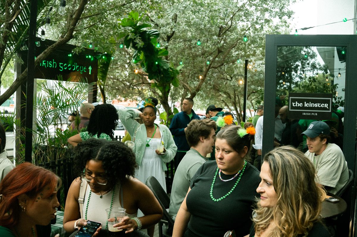 St. Patrick's Day 2026 packed crowd celebration at The Leinster Miami