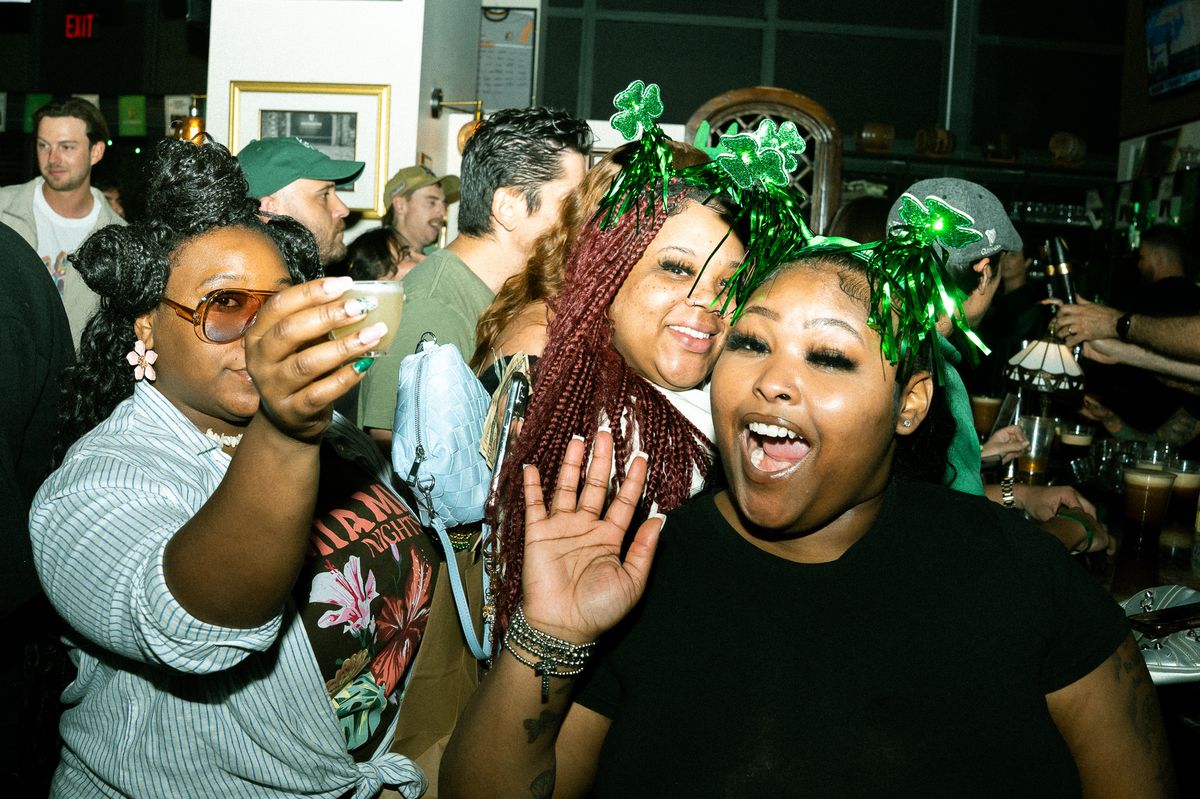 Late night St. Patrick's Day party at The Leinster Irish pub in Miami